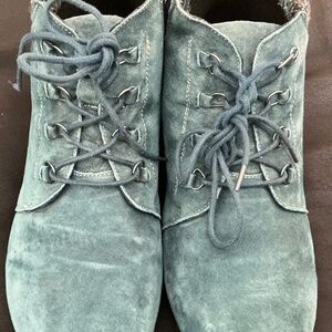 Aqua Suede Boots-size 8W